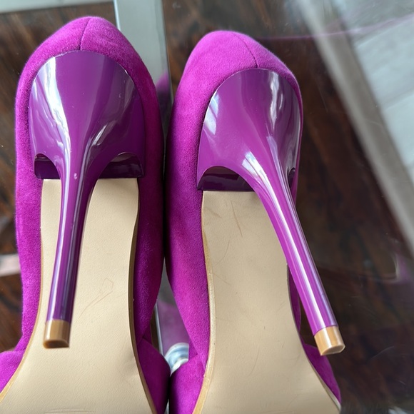 Gently Loved Steve Madden Varcitty Pink/Fuchsia Heels 6.5 D’orsay - Picture 5 of 9